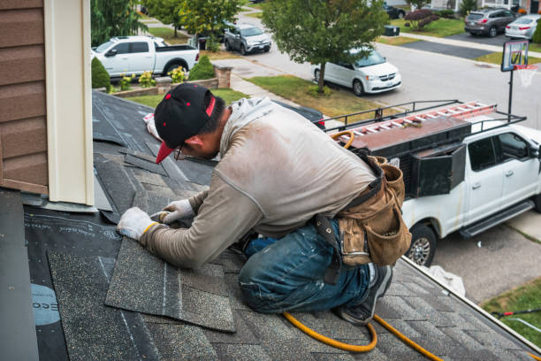 Professional Roofing technician working in Monterey, MA